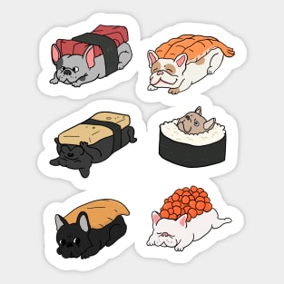French Bulldog Sushi Rolls Frenchie Gift Sticker